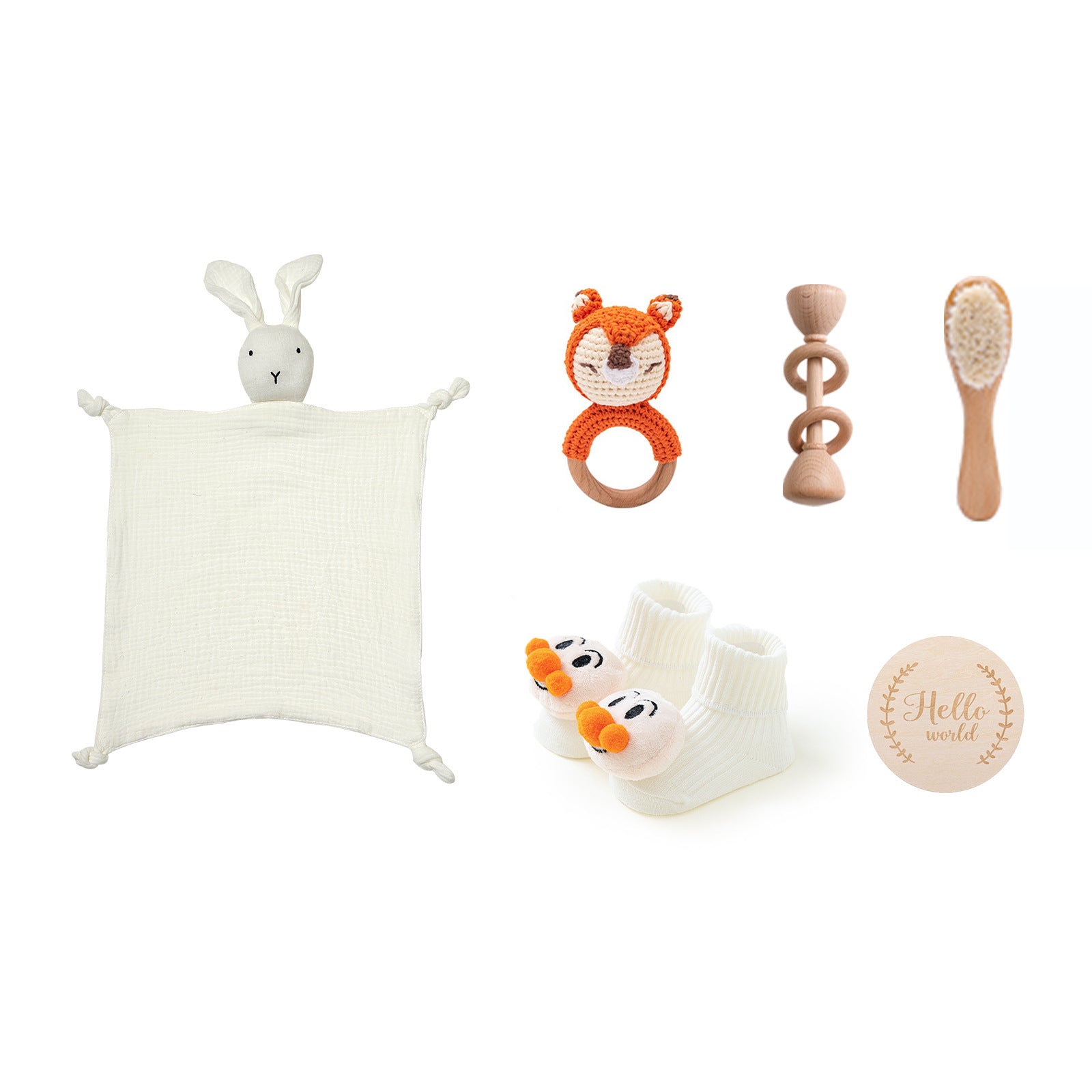 „Hello World“ Baby Geschenkset – Premium Bad- & Pflege-Set