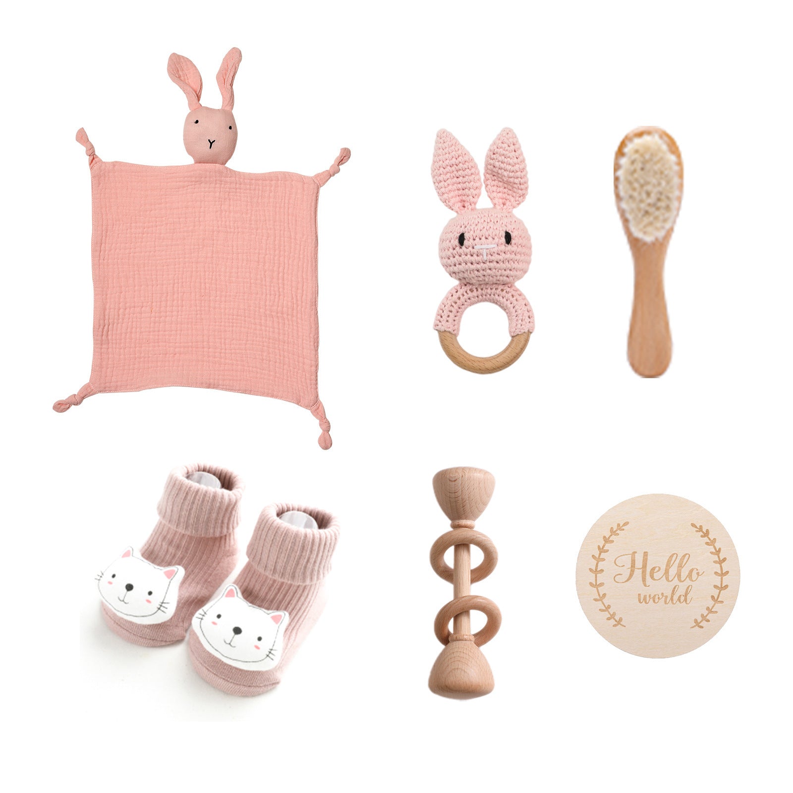 „Hello World“ Baby Geschenkset – Premium Bad- & Pflege-Set