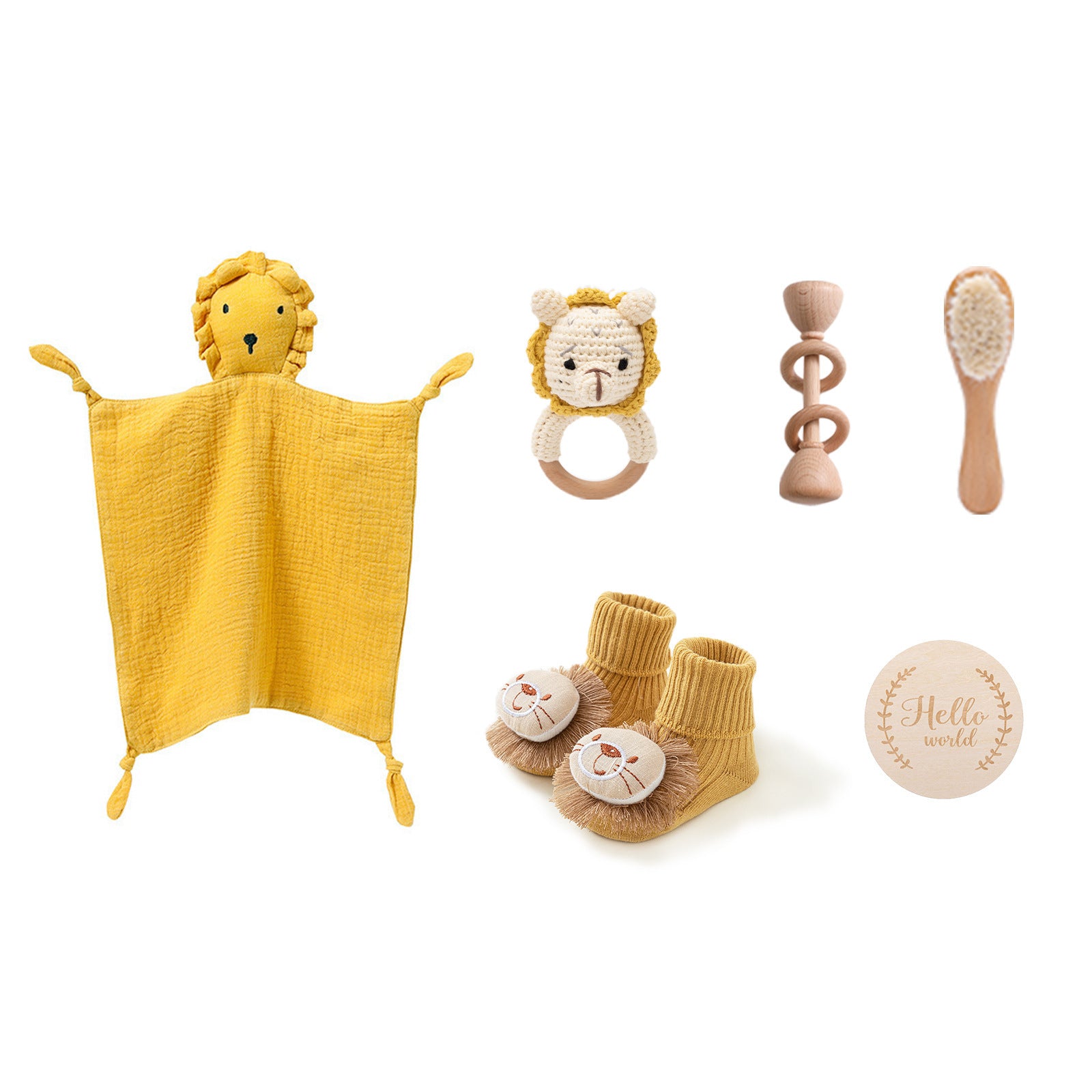„Hello World“ Baby Geschenkset – Premium Bad- & Pflege-Set